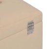 Lavice s úložným prostorem 80 cm béžová samet 329933