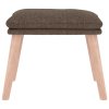 Podnožka taupe 45 x 29,5 x 35 cm textil 341433