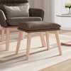Podnožka taupe 45 x 29,5 x 35 cm textil 341433