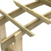 Trelážový oblouk 150 x 60 x 210 cm dřevo 41662
