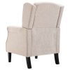 Křeslo béžové textil 248614