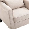 Křeslo béžové textil 248614
