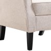Křeslo béžové textil 248614