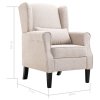Křeslo béžové textil 248614