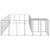 Psí kotec stříbrný 13,31 m² ocel 3082244