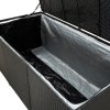 Zahradní úložný box polyratan 180 x 90 x 70 cm černý 46477