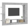 TV skříňka betonově šedá 152 x 22 x 113 cm kompozitní dřevo 833725