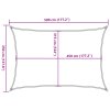 Plachta proti slunci 160 g/m² hnědá 3,5 x 5 m HDPE 311792