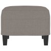 Podnožka taupe 60 x 50 x 41 cm textil 349334