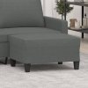 Podnožka tmavě šedá 70 x 55 x 41 cm textil 349348