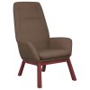 Relaxační židle taupe textil 341392
