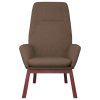 Relaxační židle taupe textil 341392