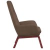 Relaxační židle taupe textil 341392