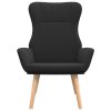 Relaxační židle černá textil 341400