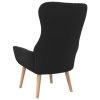 Relaxační židle černá textil 341400