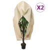Ochranné návleky na rostliny na zip 2 ks 70 g/m² 3,14 x 2,5 m 3203532