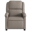 Masážní polohovací křeslo taupe textil 371771