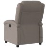 Masážní polohovací křeslo taupe textil 371771