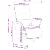 Masážní polohovací křeslo s podnožkou taupe textil 356618