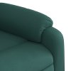 Polohovací křeslo tmavě zelené textil 373580