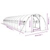 Skleník s ocelovým rámem zelený 42 m² 14 x 3 x 2 m 3188044
