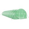 Skleník s ocelovým rámem zelený 42 m² 14 x 3 x 2 m 3188044
