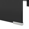 TV stolek / podstavec na monitor sklo černý 100x30x13 cm 244139