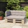 Opěradlo pro paletovou pohovku bíle 110 cm železo 315792