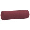 Dekorační polštáře 2 ks vínové Ø 15 x 50 cm textil 349507
