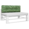 Poduška na palety vzor listů 120 x 40 x 12 cm textil 360642