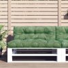 Poduška na palety vzor listů 120 x 40 x 12 cm textil 360642