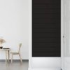 Nástěnné panely 12 ks černé 90 x 15 cm samet 1,62 m² 343896