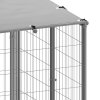 Psí kotec stříbrný 6,05 m² ocel 3082204
