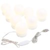 Nástěnné zrcadlo s LED osvětlením kulaté sklo 3078642