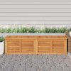 Zahradní úložný box s vložkou 200 x 50 x 55 cm masivní teak 363274
