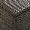 Zahradní úložný box z polyratanu 100 x 50 x 50 cm hnědý 46472