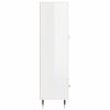 Skříň highboard lesklá bílá 69,5 x 31 x 115 cm kompozitní dřevo 828214