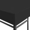 Náhradní střecha na altán 270 g/m² 3 x 3 m černá 312078