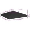 Náhradní střecha na altán 270 g/m² 3 x 3 m černá 312078