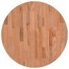 Stolní deska Ø 60 x 1,5 cm kulatá masivní bukové dřevo 355930