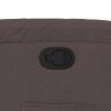 Polohovací křeslo tmavě hnědé textil 373579