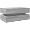 Konferenční stolek s LED osvětlením šedý sonoma 90 x 50 x 40 cm 839866