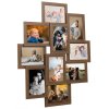 Kolážový fotorámeček na 10×(10x15 cm) obrázek světle hnědý MDF 332776