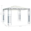 Altán se světelnými LED řetězy 300 x 300 cm krémový 3070338