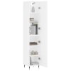 Skříň highboard bílá 34,5 x 34 x 180 cm kompozitní dřevo 3198769