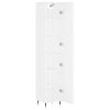 Skříň highboard bílá 34,5 x 34 x 180 cm kompozitní dřevo 3198769