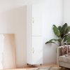 Skříň highboard bílá 34,5 x 34 x 180 cm kompozitní dřevo 3198769