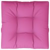 Poduška na palety růžová 80 x 80 x 12 cm textil 360511