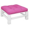 Poduška na palety růžová 80 x 80 x 12 cm textil 360511