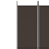5dílný paraván hnědý 250x220 cm textil 350203